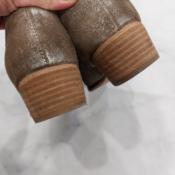 Seychelles Snare Metallic Leather Ankle Boots Size 7 - Picture 6 of 6